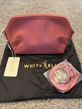 White Elm Rosette Bag Peony NWT